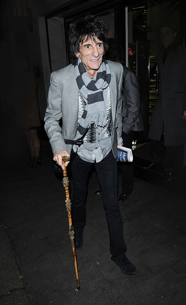 Ronnie with a fancy new walking stick