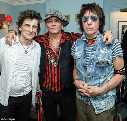 Ronnie Wood, Johnny Depp, Jeff Beck
