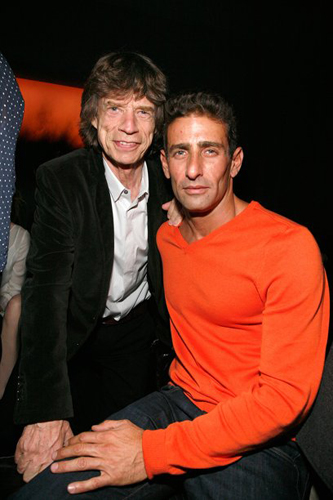 Mick Jagger and Jeffrey Jah attend Ben Watts' birthday party at The Double Seven on January 19, 2012 in New York City