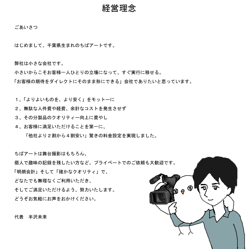 ちばアート　ごあいさつ